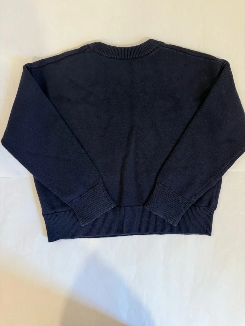 Baby GAP Navy Crewneck Sweater with American Flag Size XS Unixex